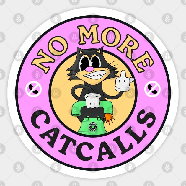 No More Cat Calls - Anti Cat Calling Sticker by Football from the Left